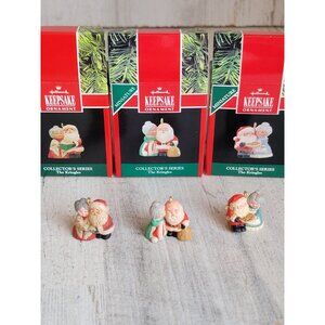 Hallmark kringles Santa Claus couple Mrs Claus ornament xmas set